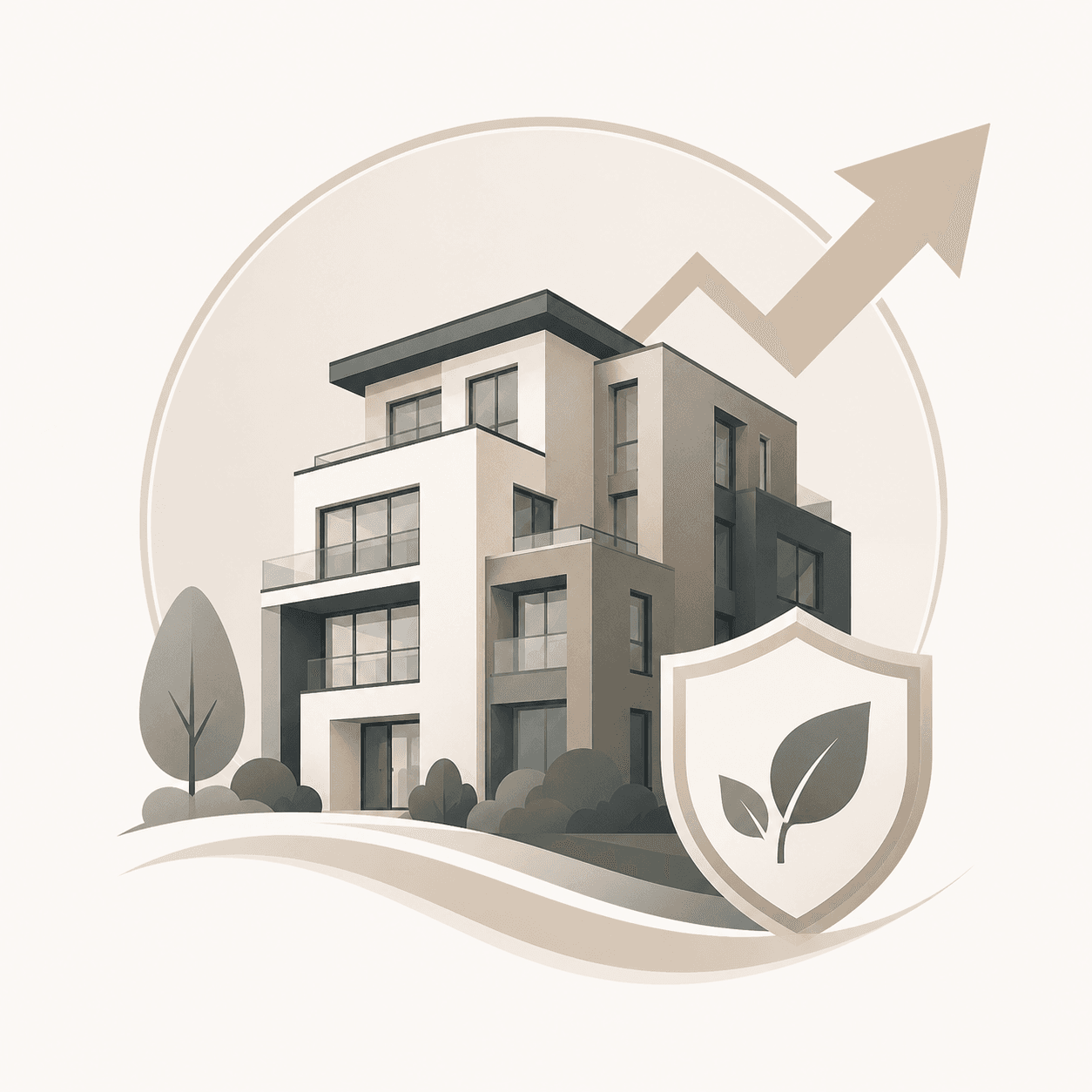 Moderne energieeffiziente Architektur